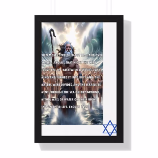 Judaica-Prints-Moses-Exodus-Framed- Vertical- Poster